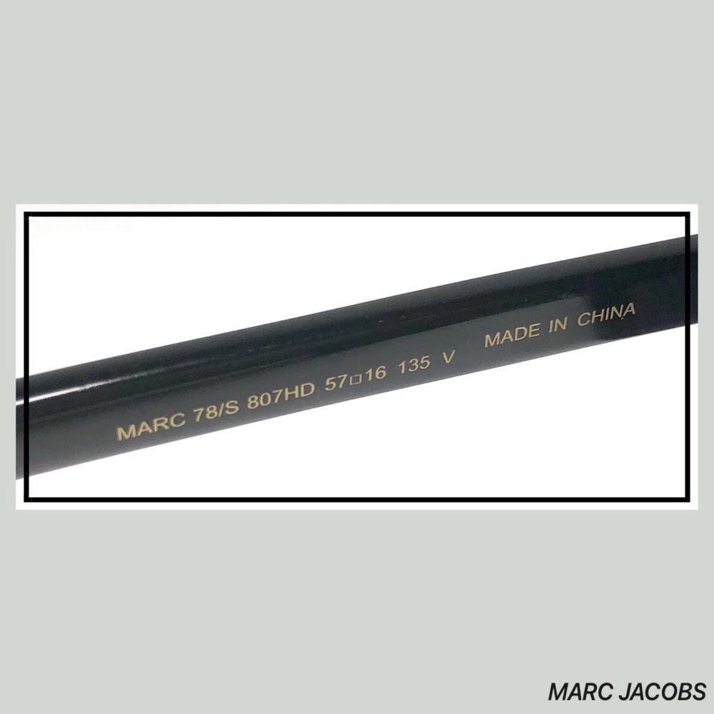 MARC JACOBS NEW Cat Eye Black Women’s Sunglasses - Picture 8 of 8
